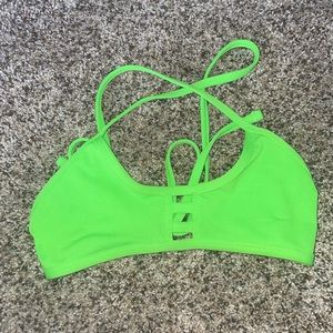 Green Jolyn Tomcat Bikini Top